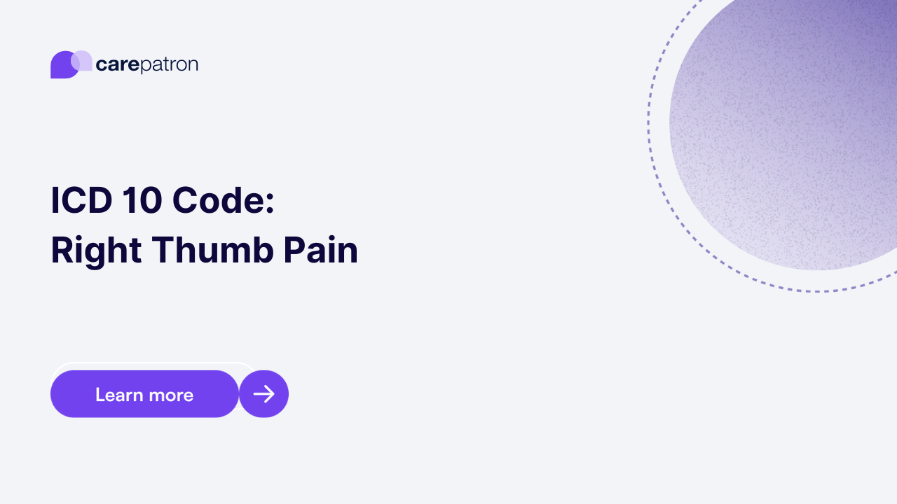 Right Thumb Pain ICD-10-CM Codes | 2023